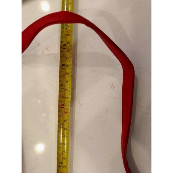 Red Messenger Crossbody Vegan Leather Grace Adele - Picture 10 of 11